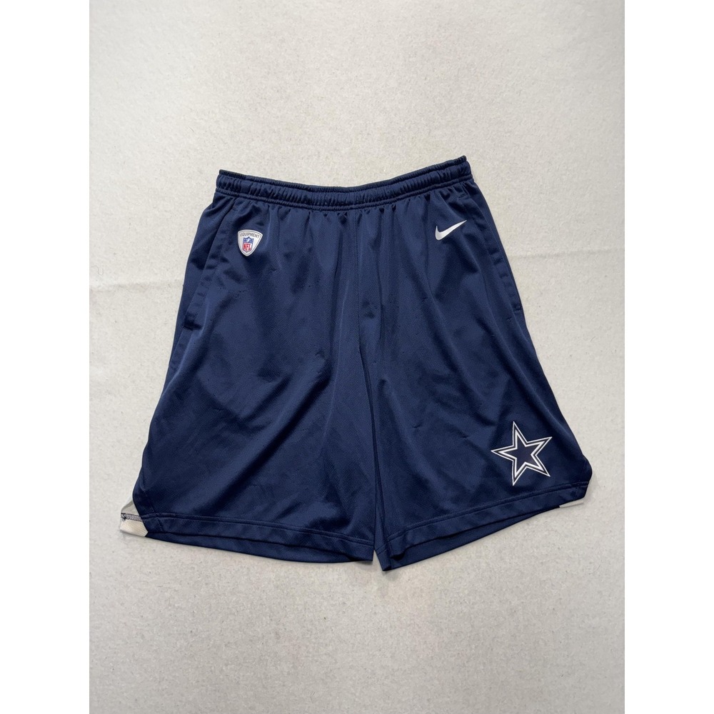 Dallas Cowboys Shorts Mens Small Blue NFL Football Nike Dri Fit Athletic
